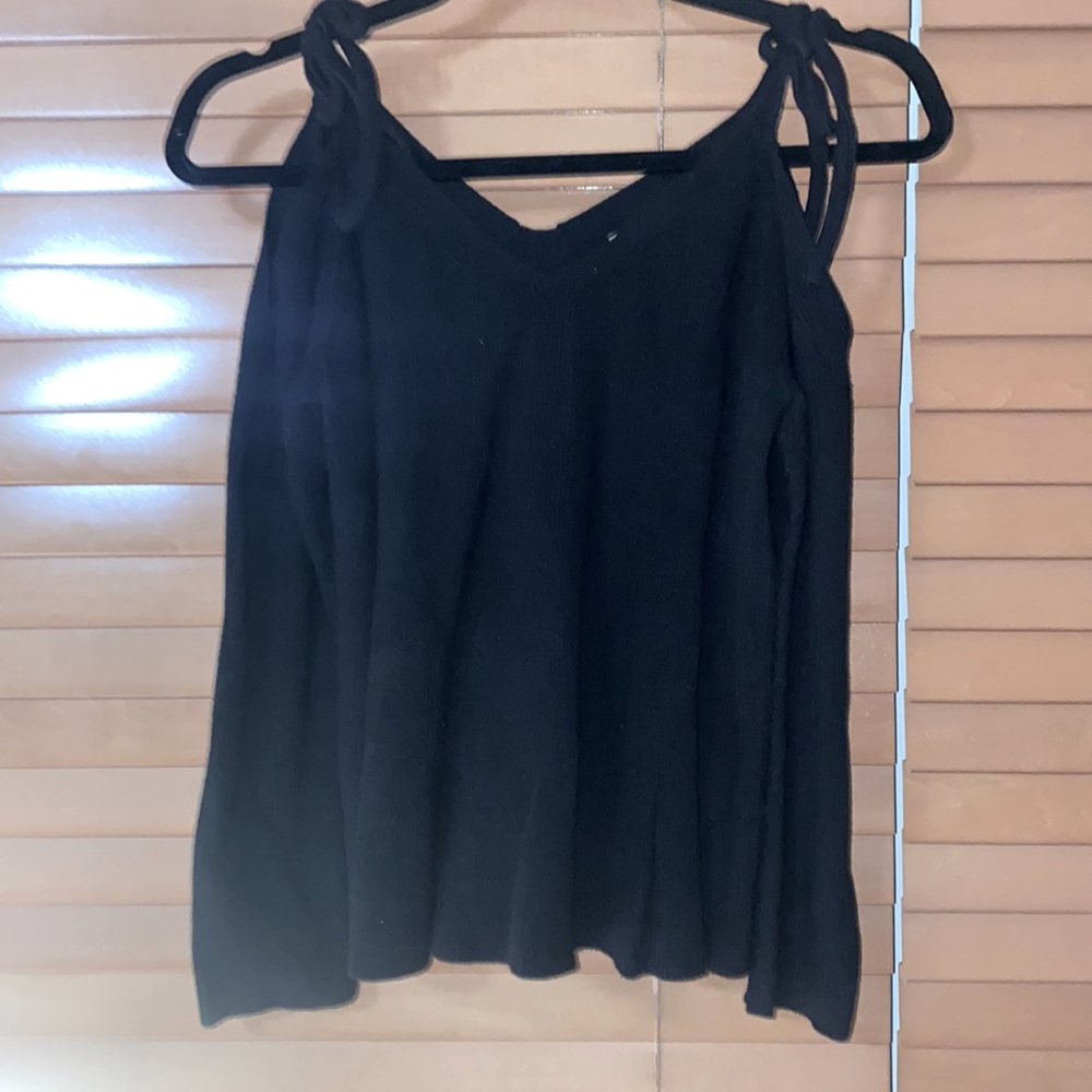 Black off the shoulder sweater